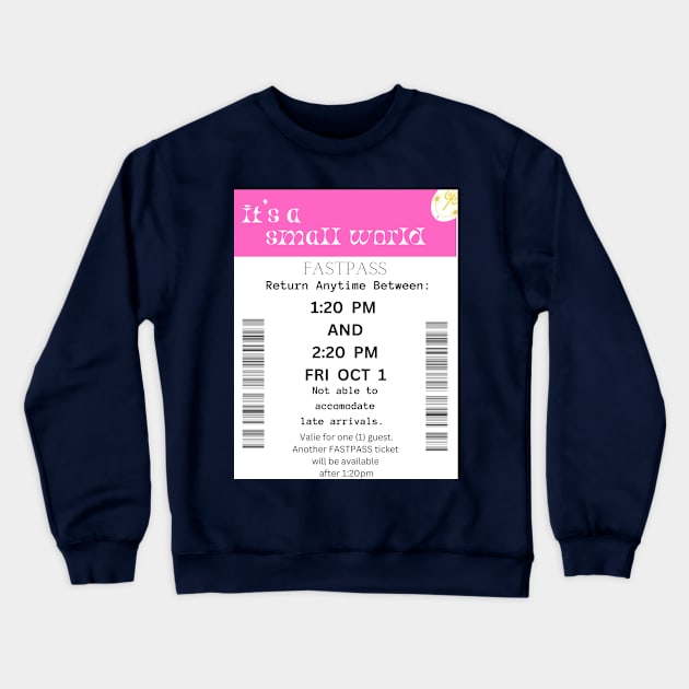 Small World FP Crewneck Sweatshirt by Married to a DisneyAddict